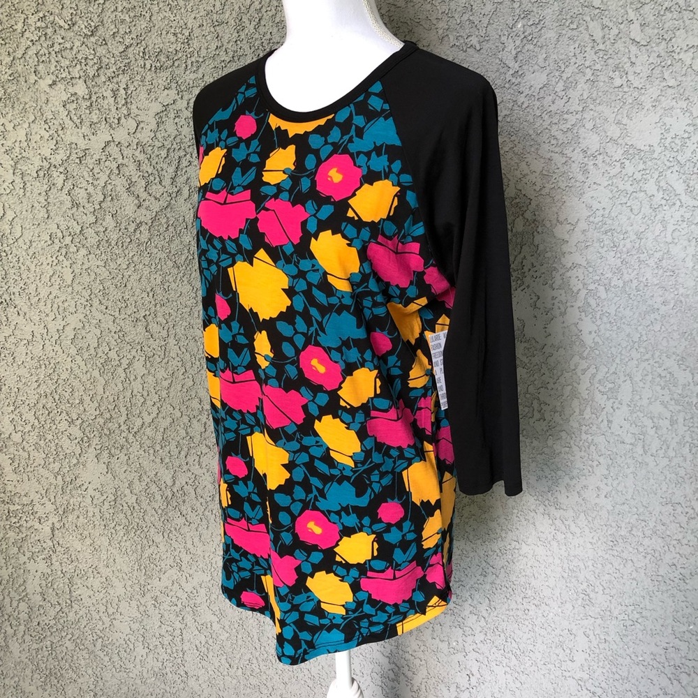 LuLaRoe Randy Baseball Raglan Tee - Picture 3 of 6